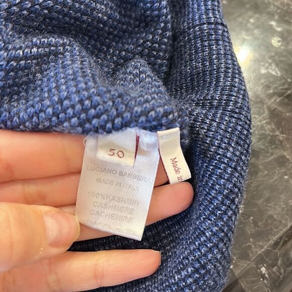 Luciano Barbera men’s 1/4 Zip Sweater - Picture 5 of 7